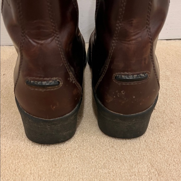 Ariat Devon Zip Paddock Boots in Wax Chocolate - Brown Leather - Picture 4 of 12